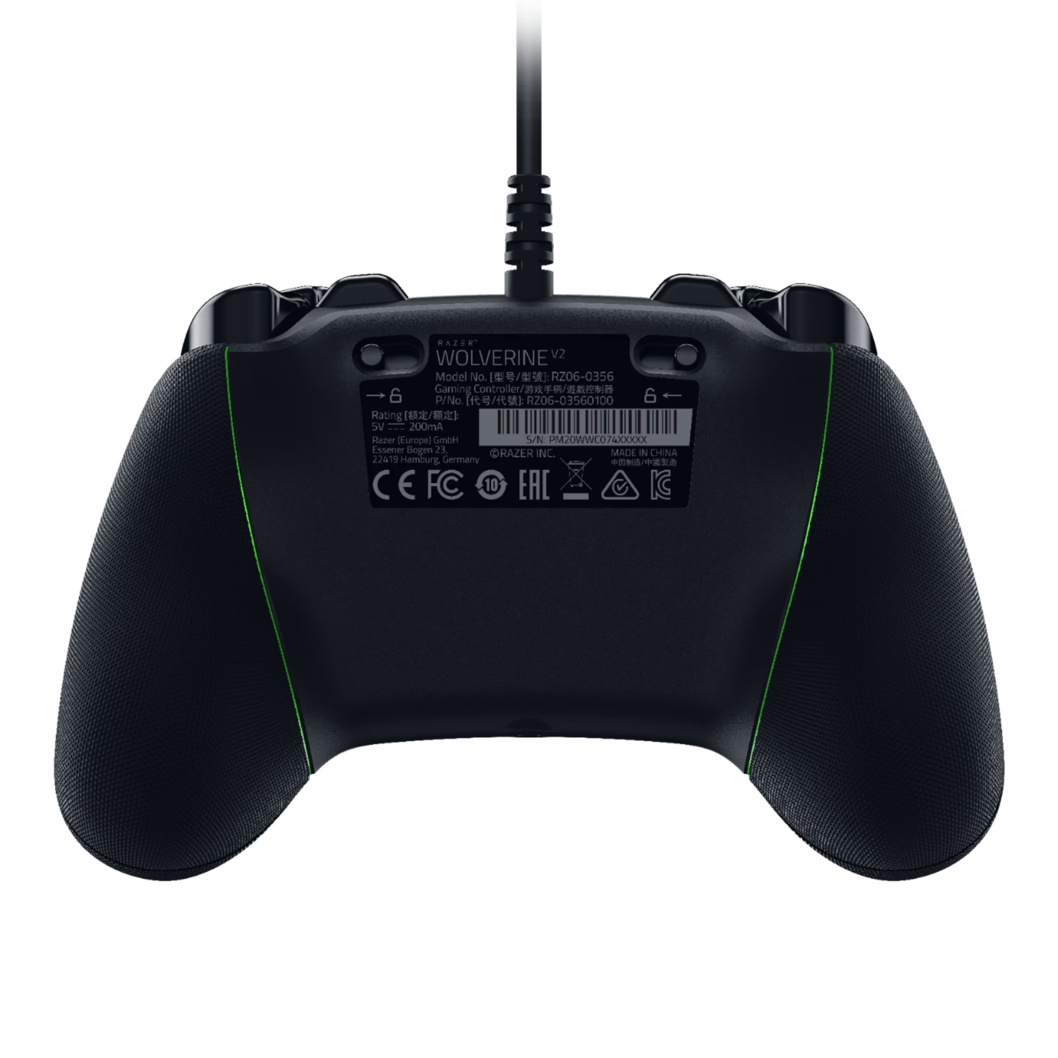 Control Razer - Wolverine V2 Wired para Xbox - PC - Negro - Bestmart