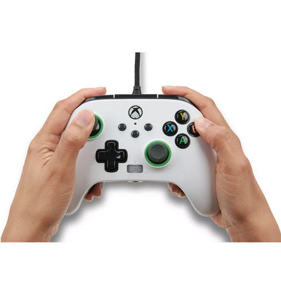 Control Xbox S/X Fusion Pro 2 PowerA Con Cable - Negro Blanco - Bestmart
