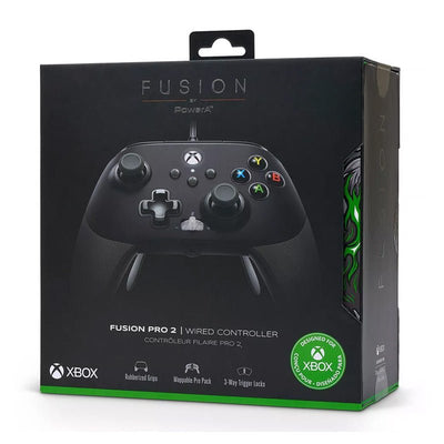 Control Xbox S/X Fusion Pro 2 PowerA Con Cable - Negro Blanco - Bestmart