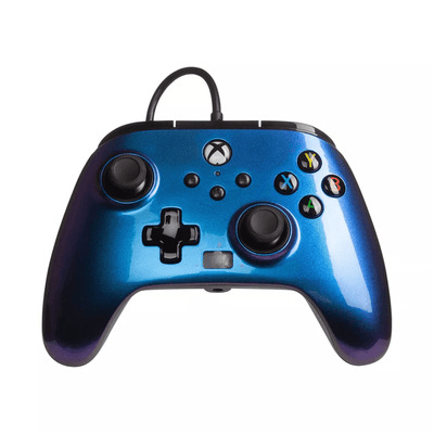 Control Xbox S/X PowerA Con Cable - Azul Nebula - Bestmart