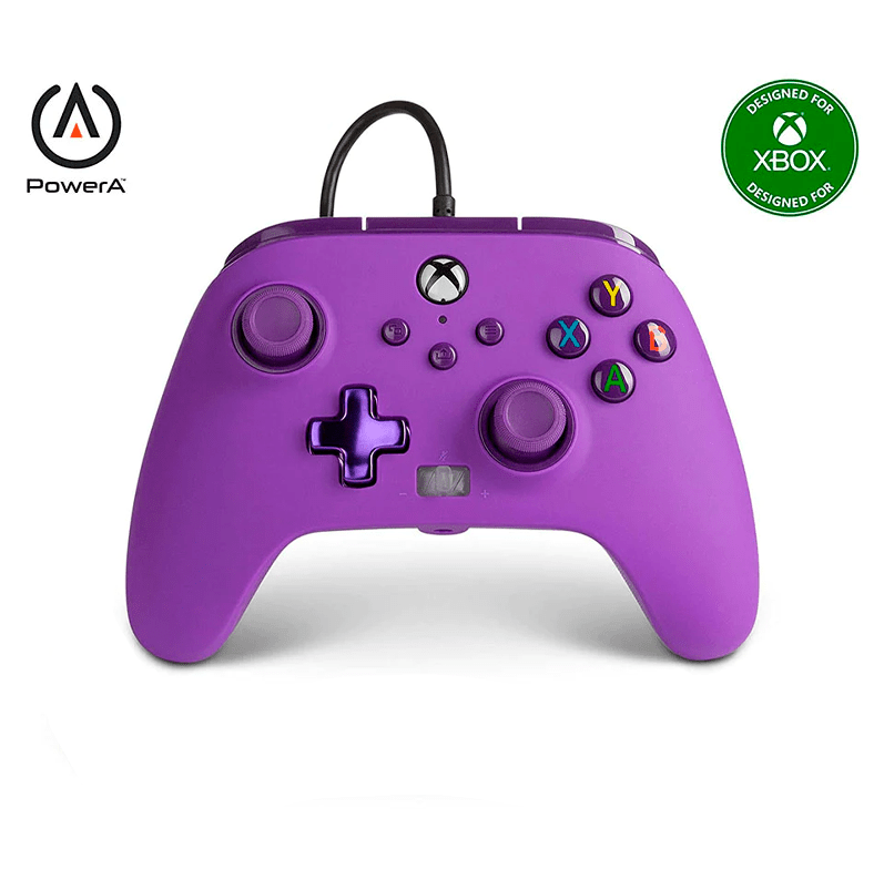 Control Xbox S/X PowerA Con Cable - Morado - Bestmart