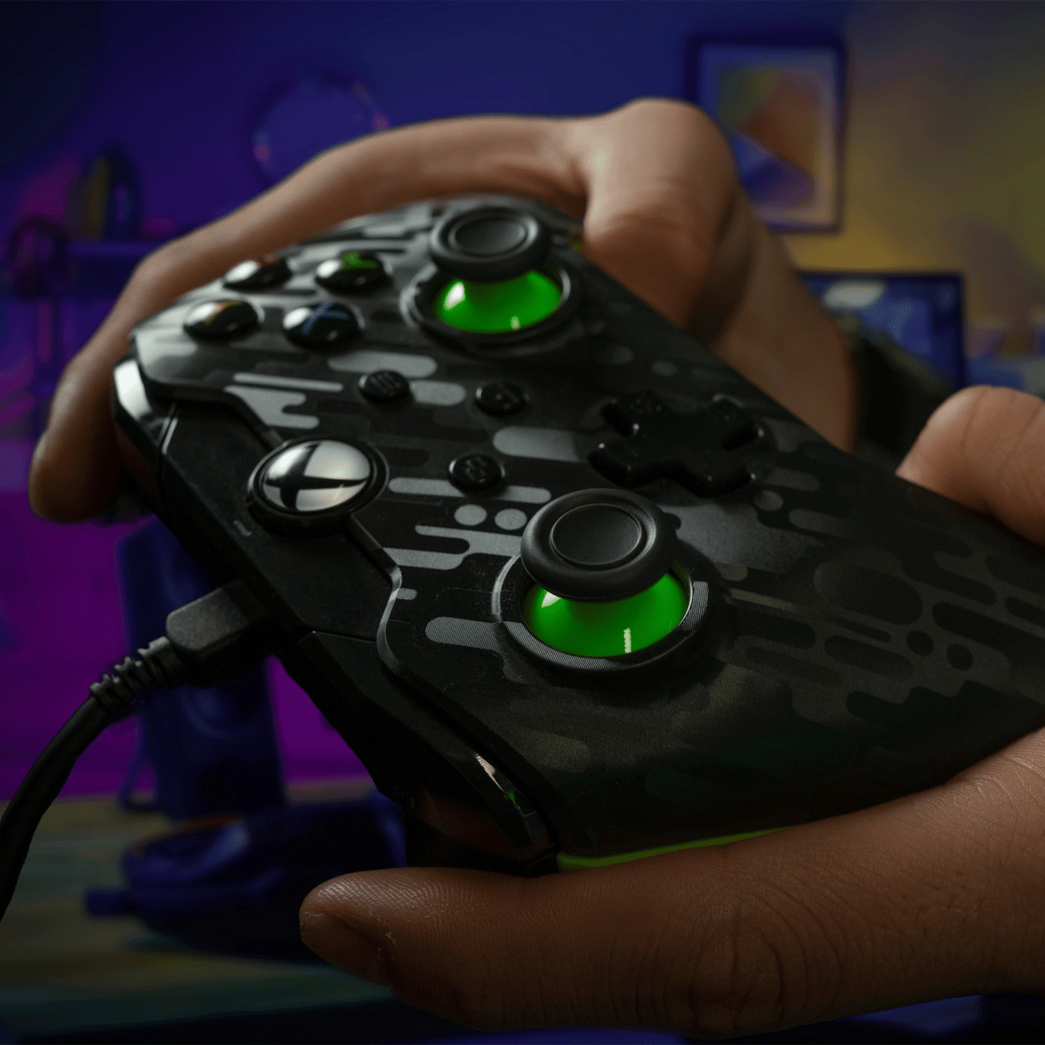 Control Xbox S/X PowerA Con Cable - Neon Carbon - Bestmart