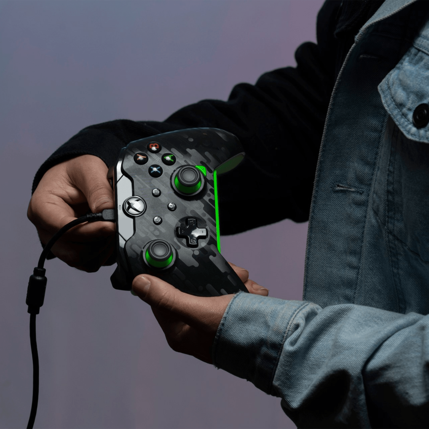 Control Xbox S/X PowerA Con Cable - Neon Carbon - Bestmart