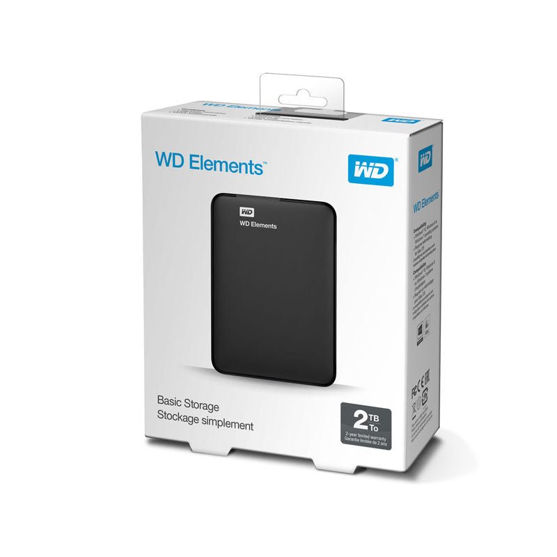 Disco Duro Externo WD Elements 2TB USB 3.0 - Negro - Bestmart