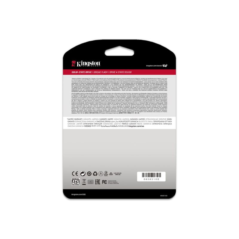 Disco Interno SSD Kingston A400 Sata3 2.5” - 240GB - Negro - Bestmart