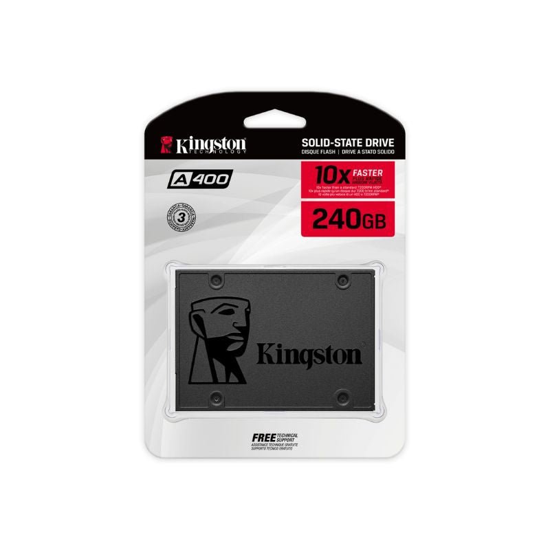 Disco Interno SSD Kingston A400 Sata3 2.5” - 240GB - Negro - Bestmart