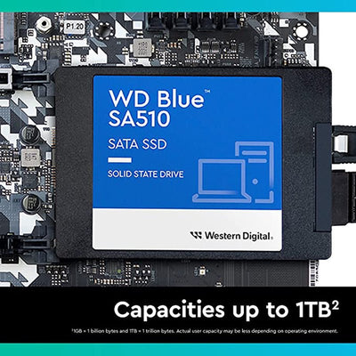 Disco Interno SSD WD Blue SA510 SATA - 1TB - 500B 2.5 - Bestmart