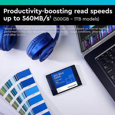 Disco Interno SSD WD Blue SA510 SATA - 1TB - 500B 2.5 - Bestmart