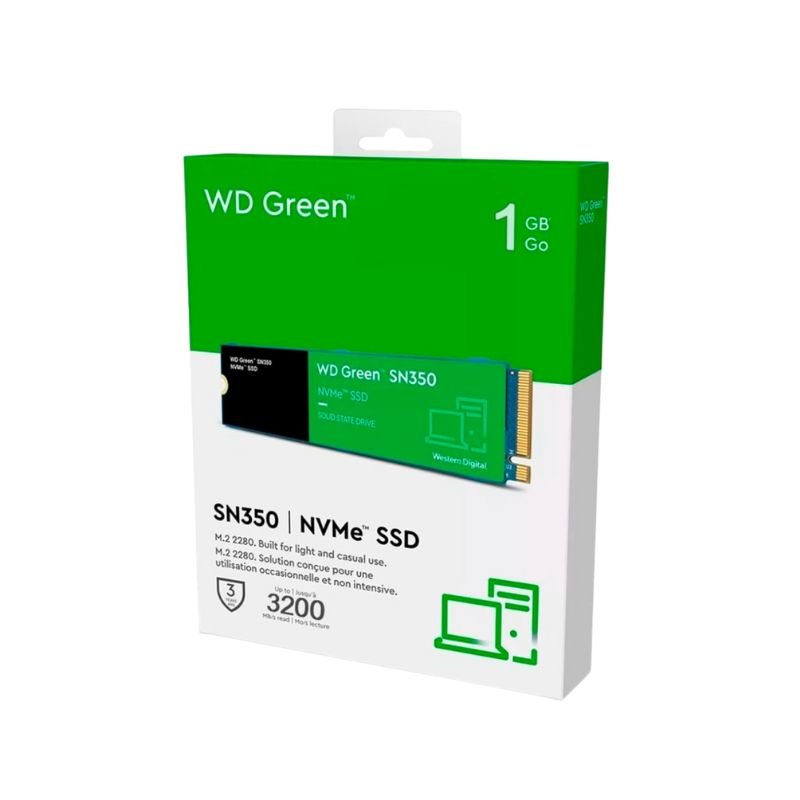 Disco Interno SSD WD SN350 Nvme - 1 TB - Verde - Bestmart