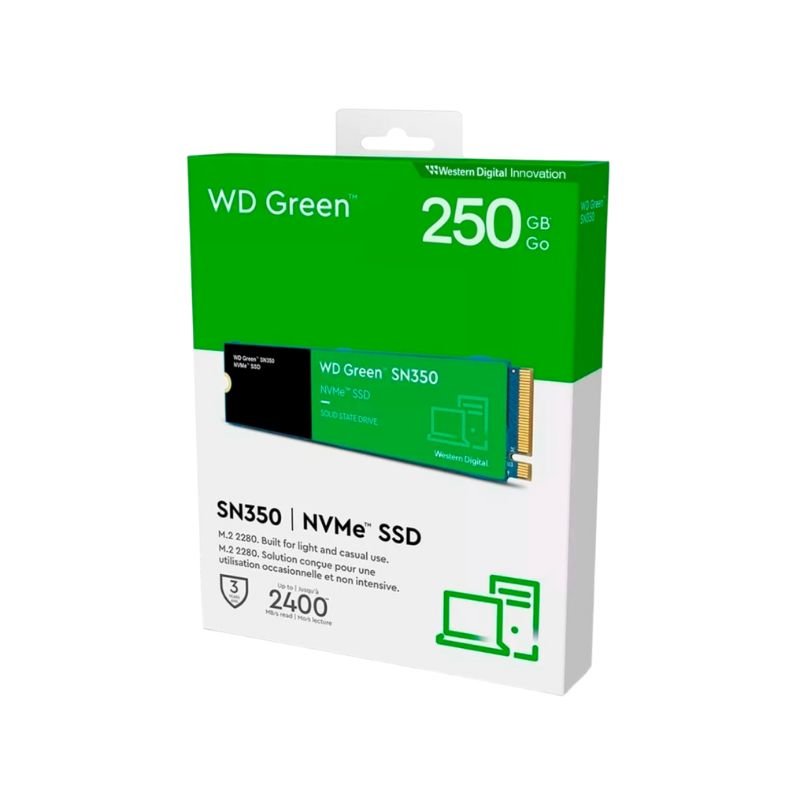 Disco Interno SSD WD SN350 Nvme - 250 GB - Verde - Bestmart