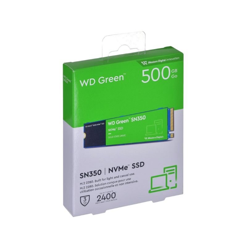 Disco Interno SSD WD SN350 Nvme - 500 GB - Verde - Bestmart