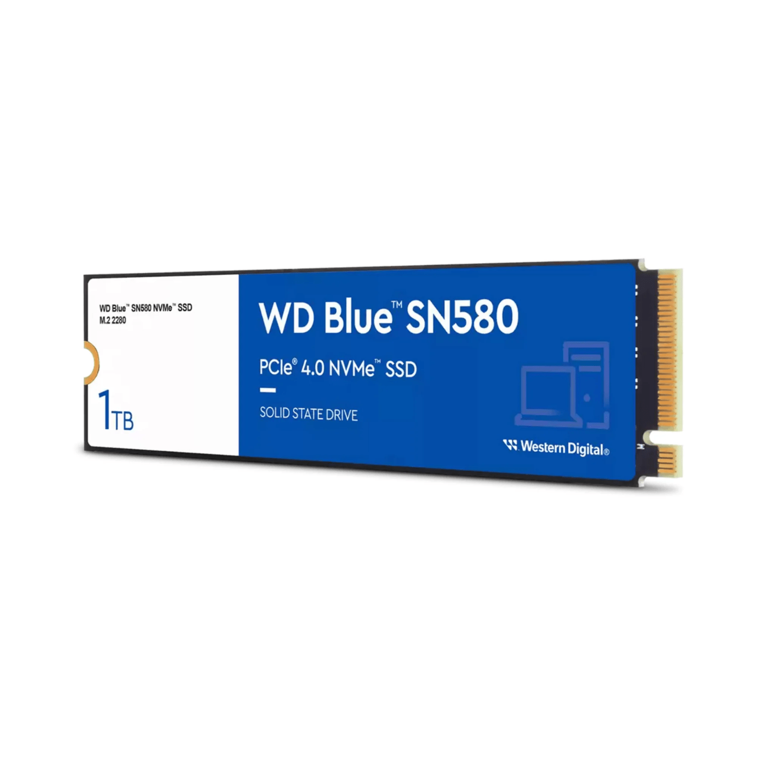 Disco SSD Western Digital WD Blue SN580 1TB/ M.2 2280/ NVMe PCIe 4.0 x4 - Bestmart
