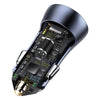 Bestmart Baseus Golden Contactor Pro Cargador rápido dual para automóvil U+C 40W - Gris oscuro - Bestmart