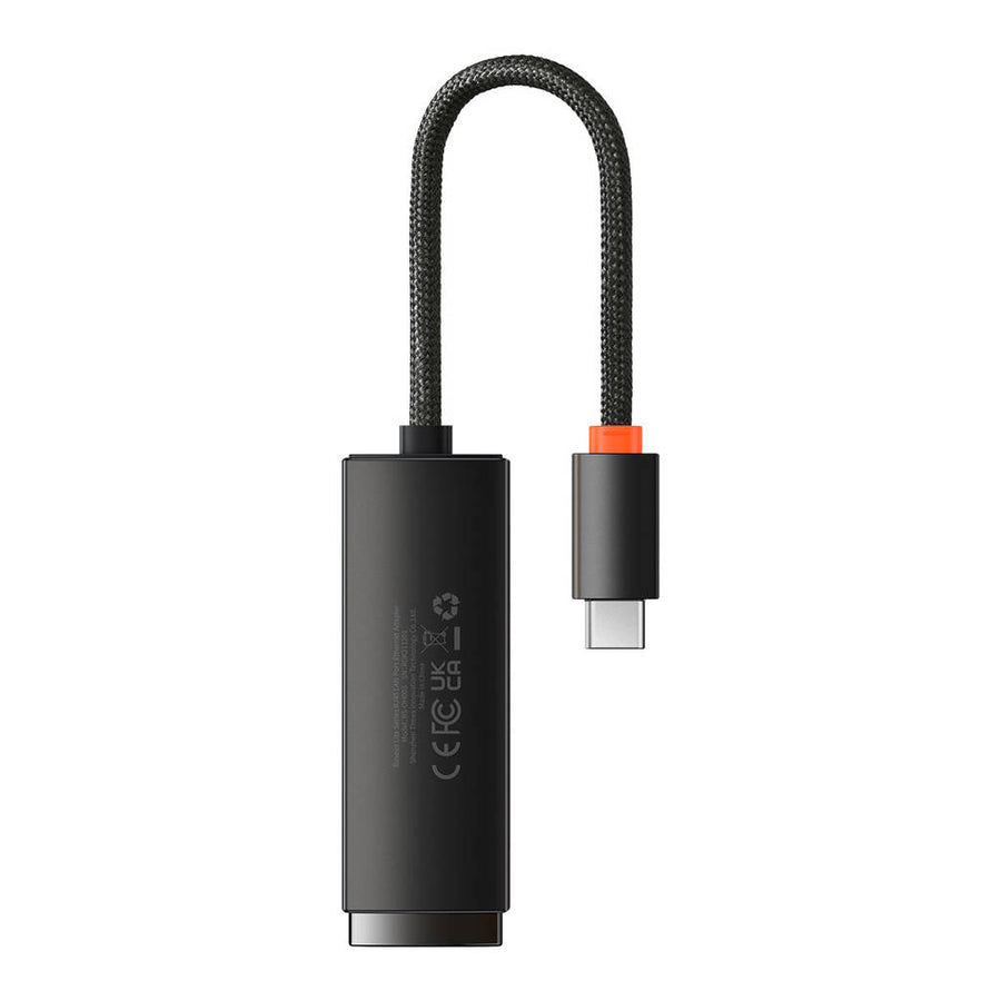 Baseus Baseus Adaptador Ethernet Serie Lite USB Tipo C a Puerto LAN RJ45 (1000 Mbps) - Negro - Bestmart