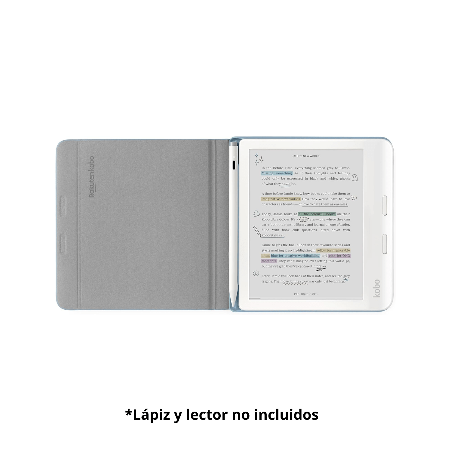 Funda Protectora Notebook SleepCover para Kobo Libra Colour Azul - Bestmart