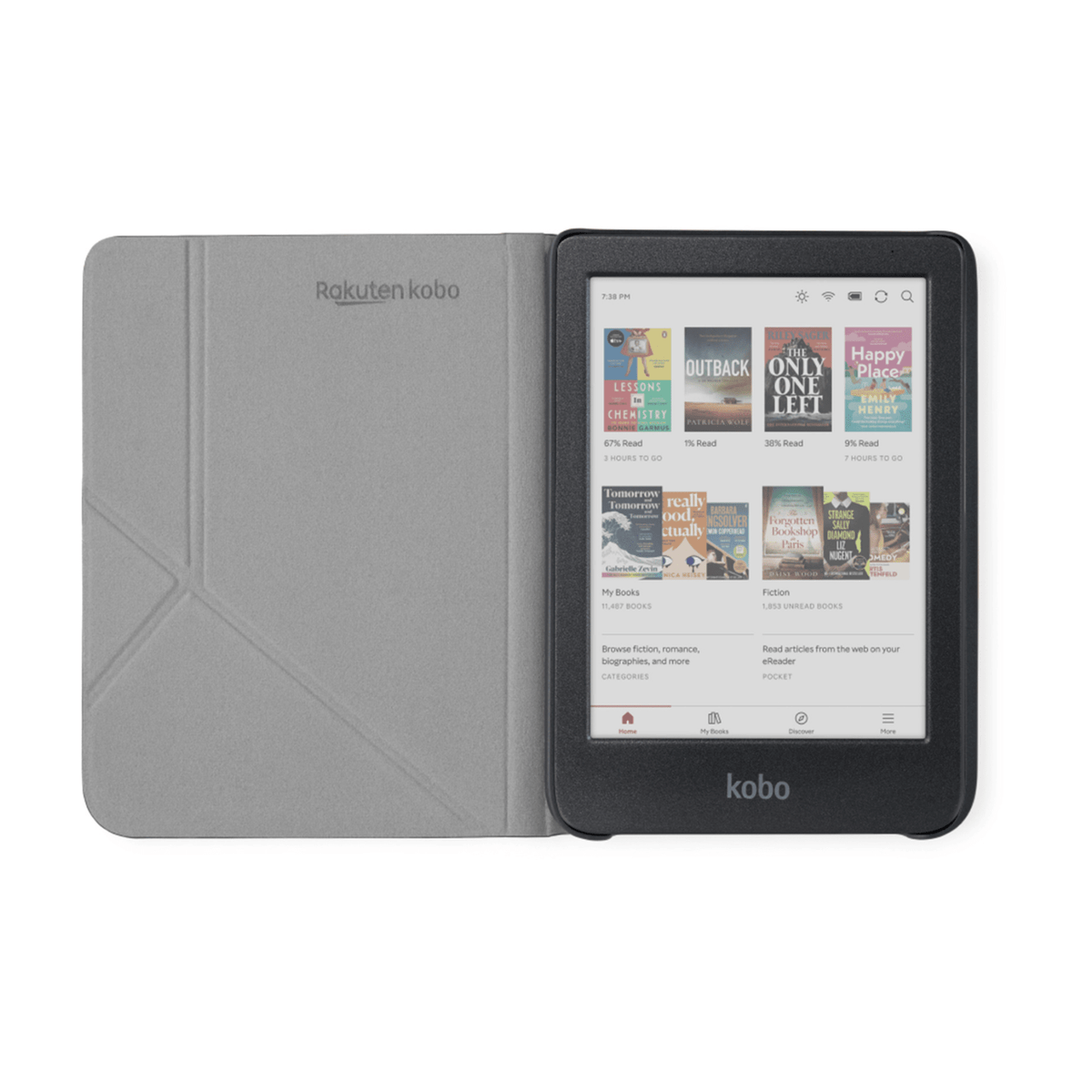 Funda Protectora SleepCover para Kobo Clara BW/Colour Rojo - Bestmart