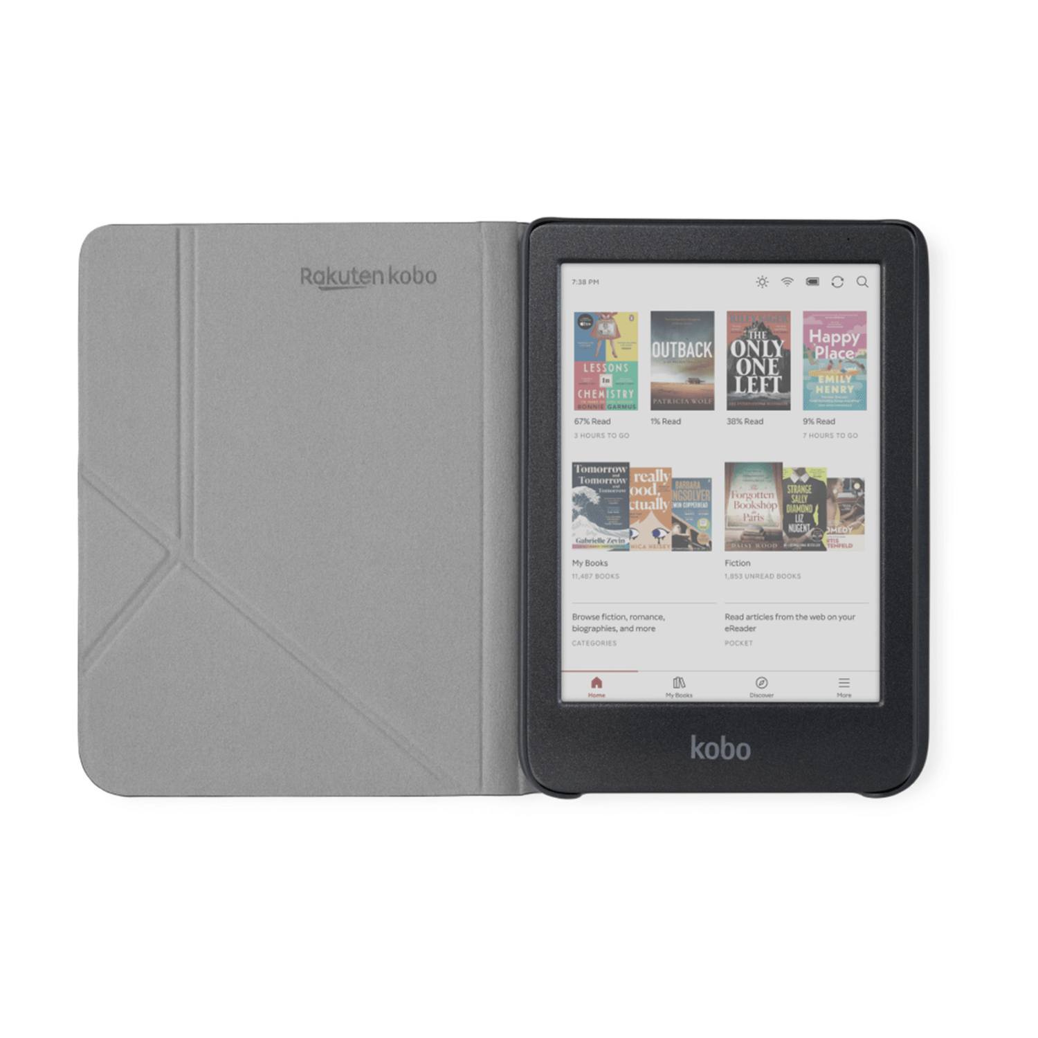 Funda Protectora SleepCover para Kobo Clara BW/Colour Rojo - Bestmart