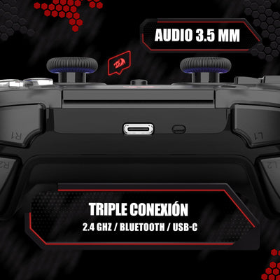Gamepad Redragon Darkflame G820 Wireless - Negro - Bestmart