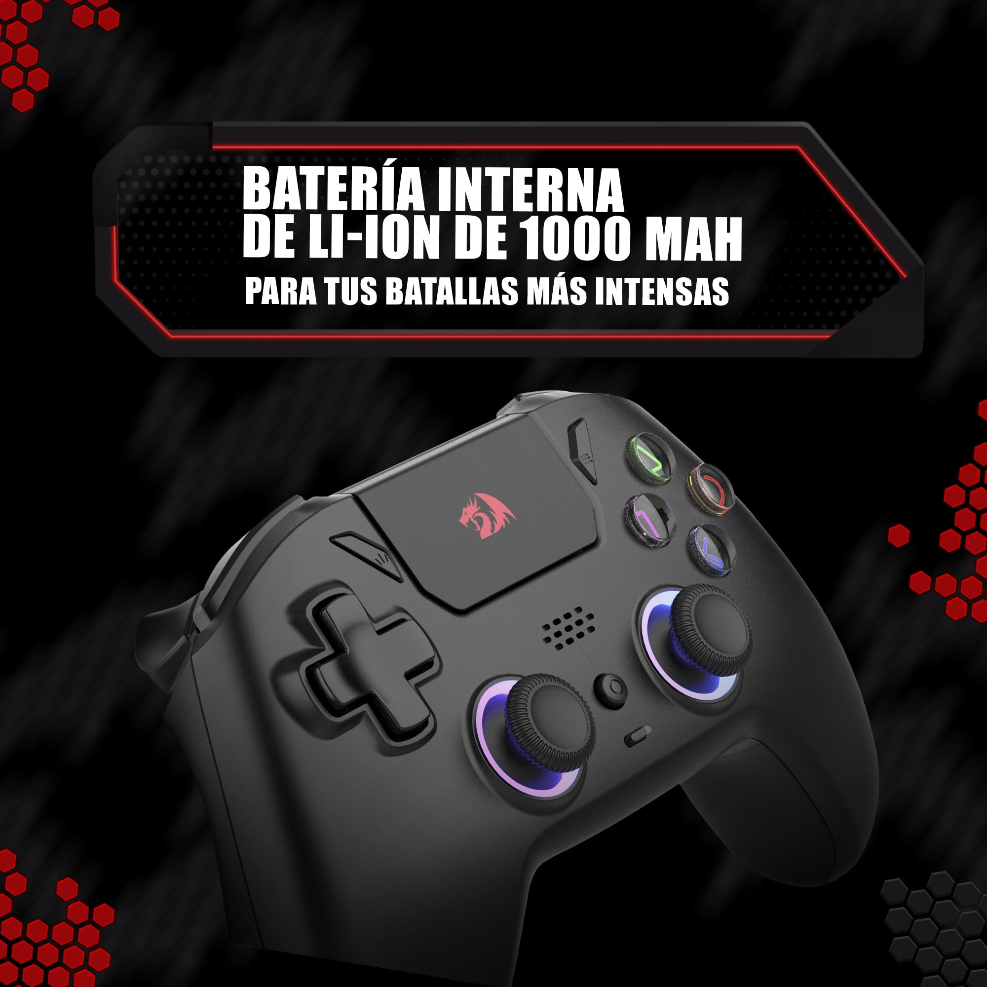 Gamepad Redragon Darkflame G820 Wireless - Negro - Bestmart