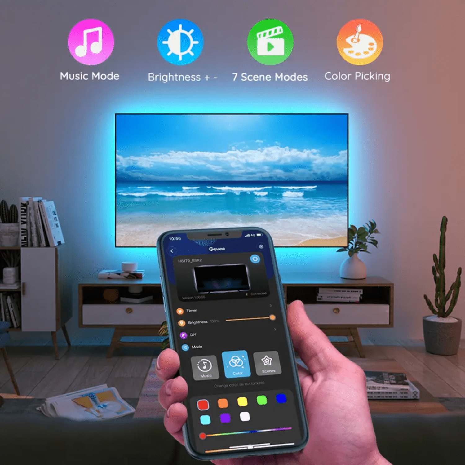 Govee LED RGB Bluetooth Backlight para TV 46 - 60" - Bestmart