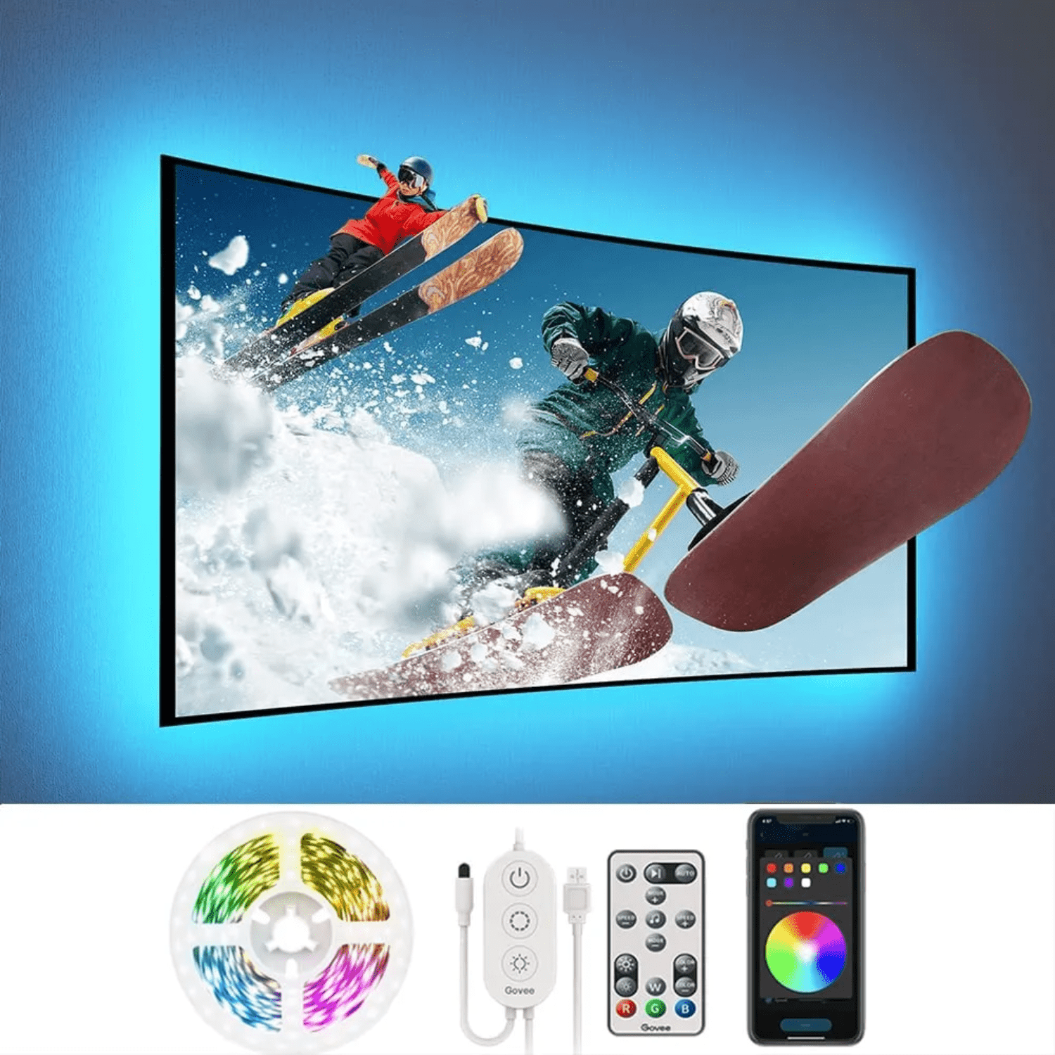 Govee LED RGB Bluetooth Backlight para TV 46 - 60" - Bestmart