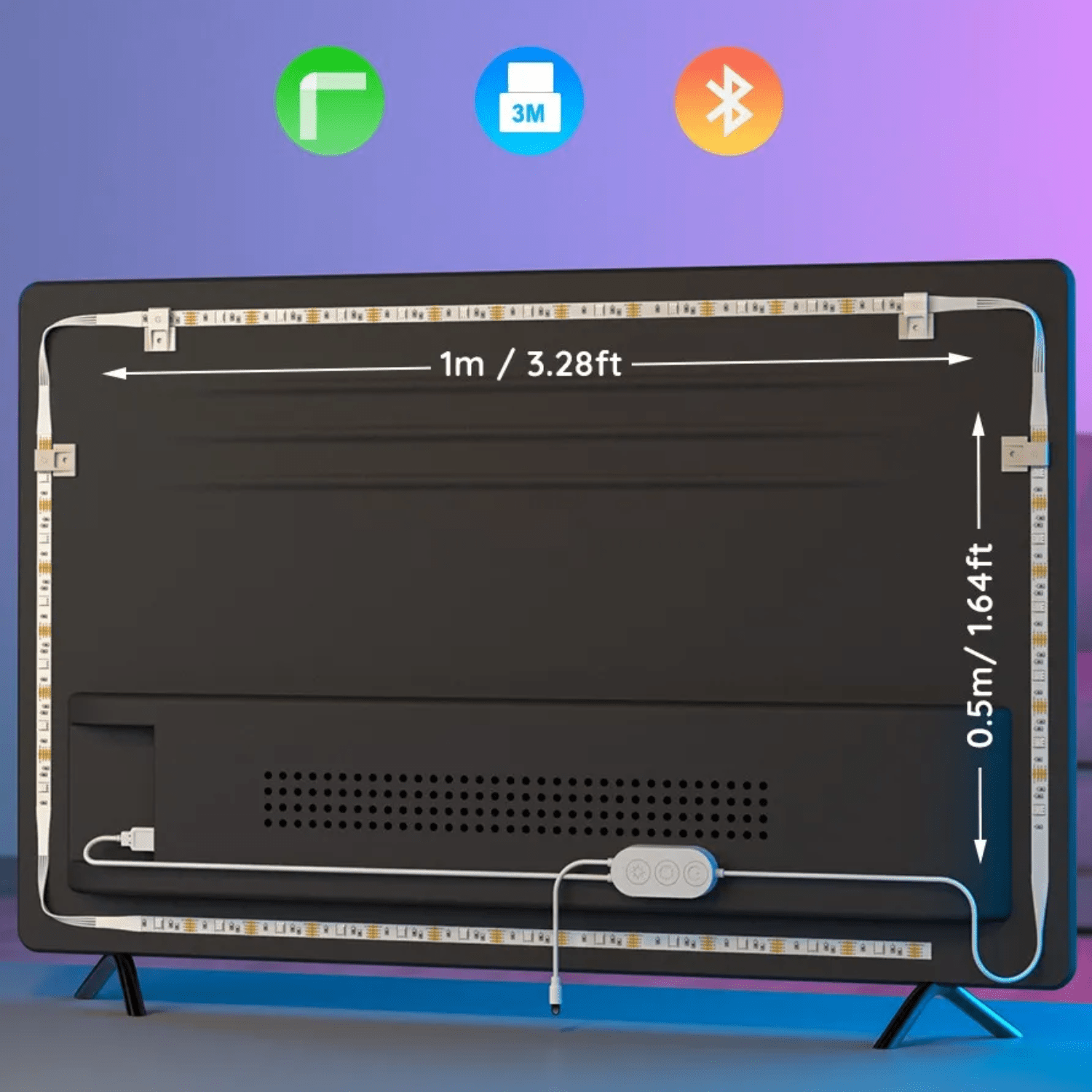 Govee LED RGB Bluetooth Backlight para TV 46 - 60" - Bestmart
