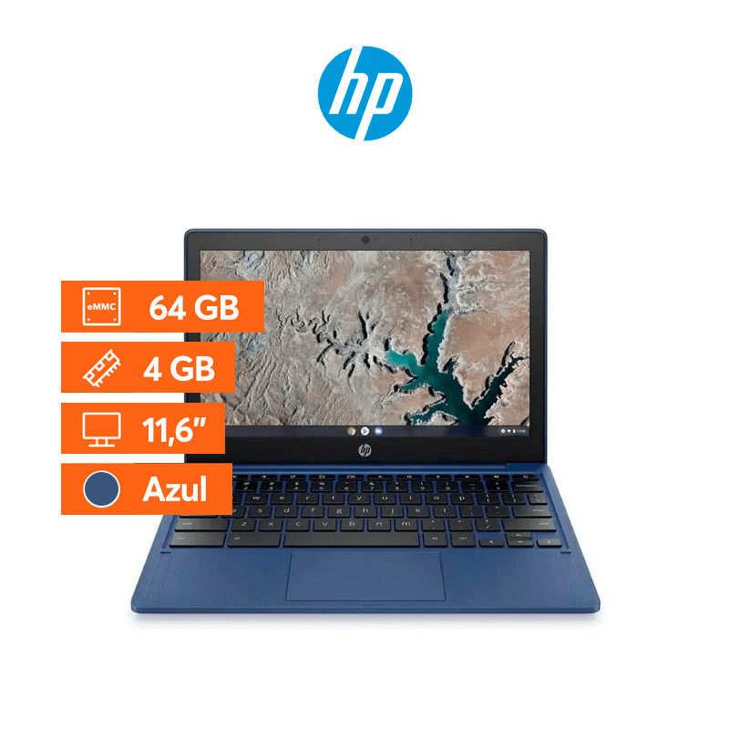 HP CHROMEBOOK - 11,6 - 4GB - MEDIA TEK - AZUL - Bestmart