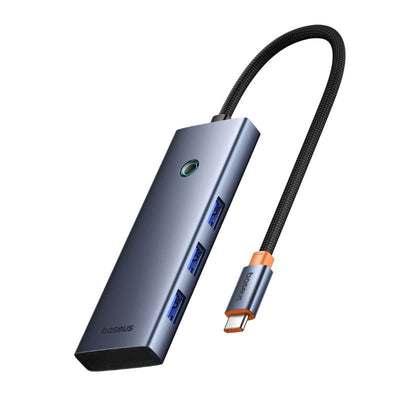 HUB Adaptador USB - C Baseus 7 en 1 USB 3.0 HDMI PD y SD/TF - Gris - Bestmart