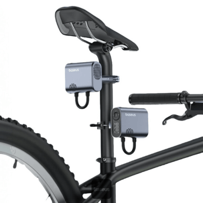 Inflador portátil Baseus PrimeTrip 150 PSI con pantalla LED y carga rápida Negro - Bestmart