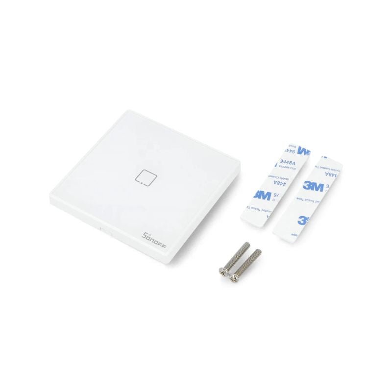 Interruptor De Pared Táctil Sonoff RF 433 MHz - 1 Canal - Blanco - Bestmart