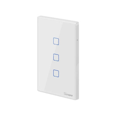 Interruptor De Pared Táctil WiFi Sonoff TX - 3 Canales - Blanco - Bestmart