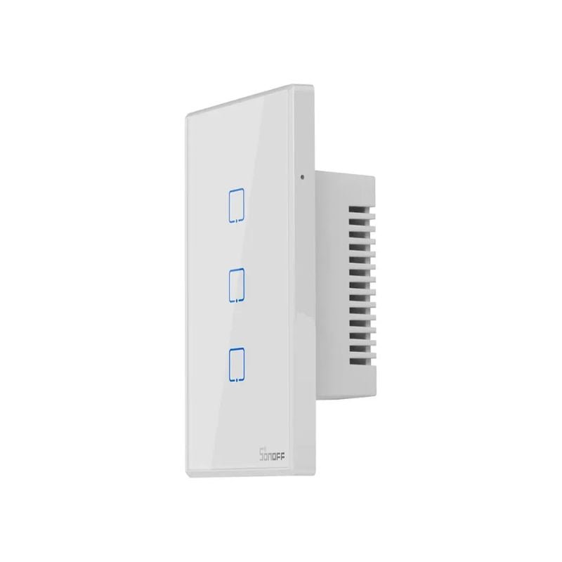 Interruptor De Pared Táctil WiFi Sonoff TX - 3 Canales - Blanco - Bestmart
