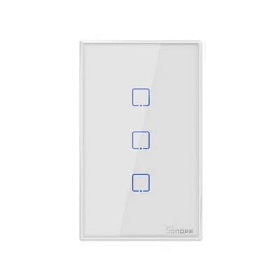 Interruptor De Pared Táctil WiFi Sonoff TX - 3 Canales - Blanco - Bestmart