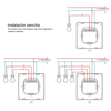 Interruptor de pared Wifi Sonoff M5 1 canal Matter blanco - Bestmart