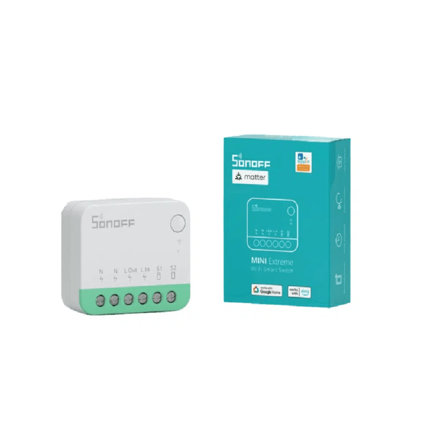 Interruptor Inteligente WiFi Sonoff Mini Extreme compatible Matter - Bestmart