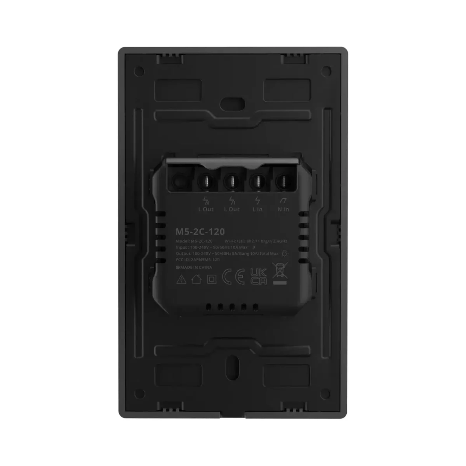 Interruptor WiFi de Pared Sonoff SwitchMan M5 - 2 Canales - Gris - Bestmart