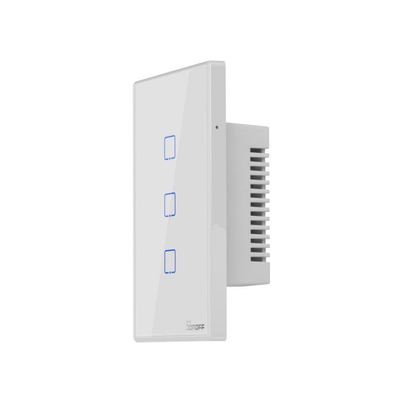 Interruptor WiFi de Pared Sonoff T0 - 3 Canales - Blanco - Bestmart