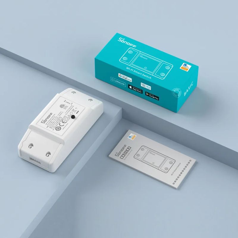 Interruptor WiFi Sonoff Basic R4 - Blanco - Bestmart