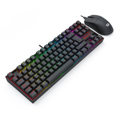 Kit Gamer Redragon Teclado Kumara K552 RGB + Mouse King M724 1KHZ Cableado Negro - Bestmart