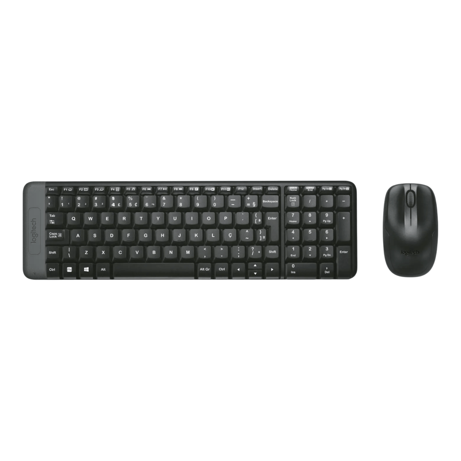 Kit Teclado + Mouse Logitech MK220 Español negro - Bestmart