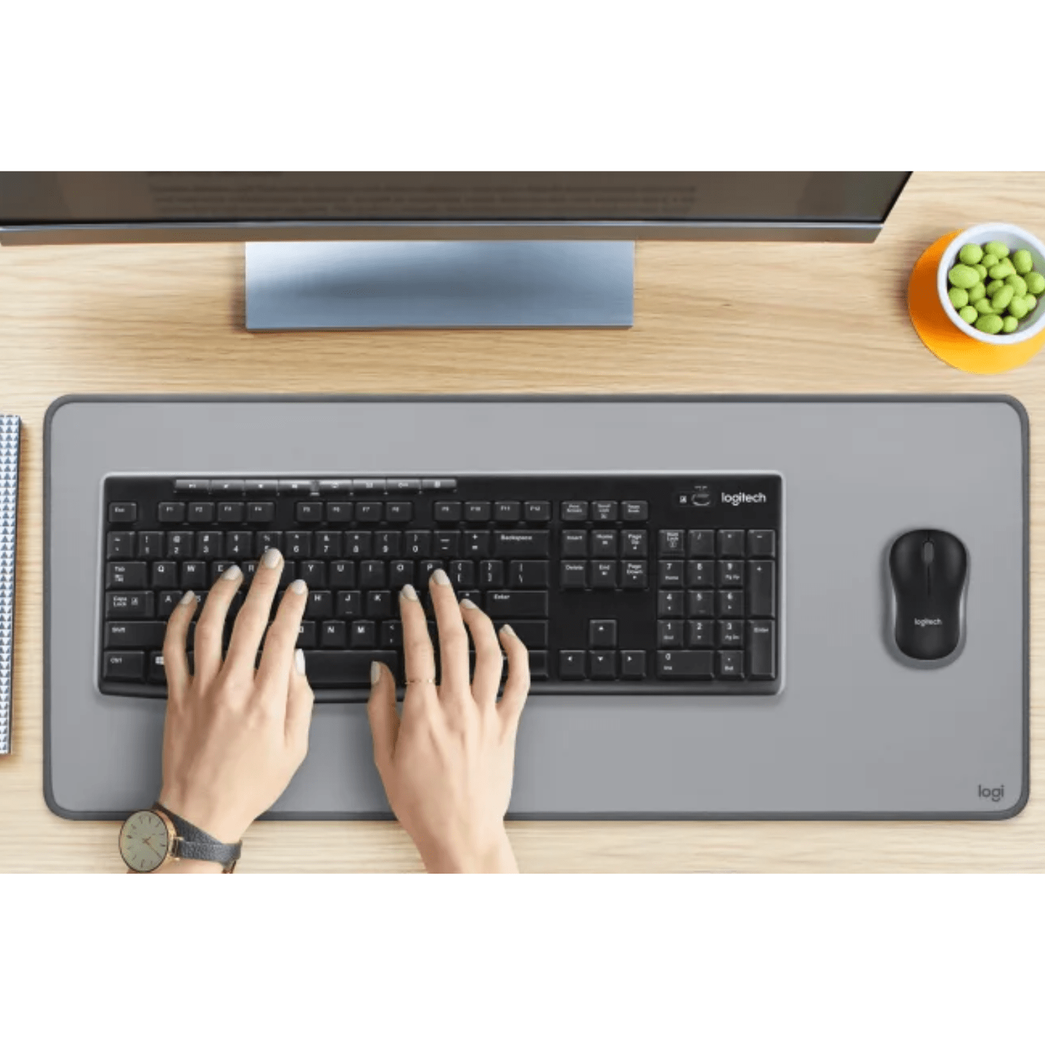 Kit Teclado + Mouse Logitech MK270 Español negro - Bestmart