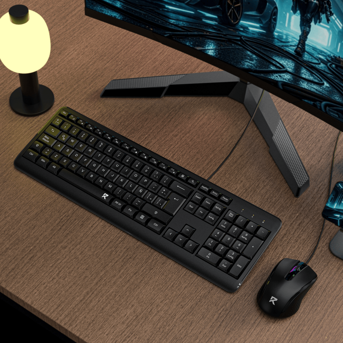 Kit Teclado + Mouse Redragon BS7092 Español negro - Bestmart