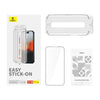 Lámina Protectora Baseus de Vidrio Templado HD para iPhone 15 Plus - Series Sapphire - Bestmart