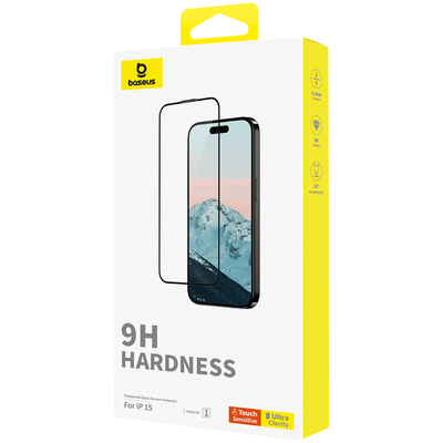 Lámina Protectora Baseus de Vidrio Templado para iPhone 15 - Diamond Series - Bestmart