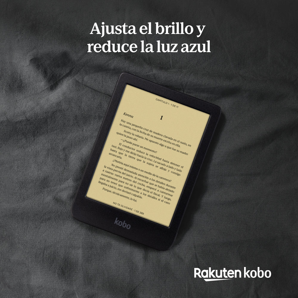 Lector E Reader Kobo Clara BW HD 6" - 16GB - Waterproof - Negro - Bestmart