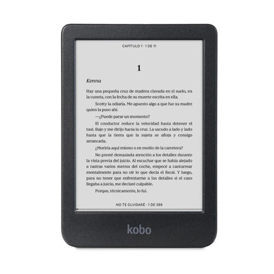 Lector e reader Kobo Clara BW Negro con Funda Clear Case Transparente - Bestmart