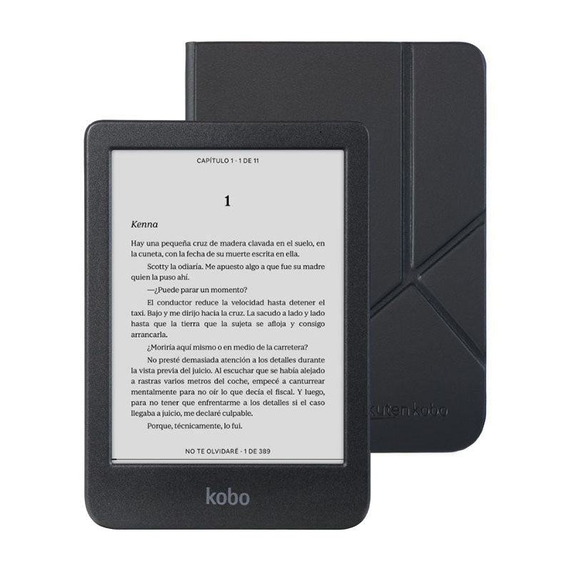 Lector e reader Kobo Clara BW Negro con Funda SleepCover Negro - Bestmart