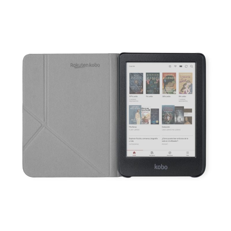 Lector e reader Kobo Clara Colour Negro con Funda SleepCover Negro - Bestmart