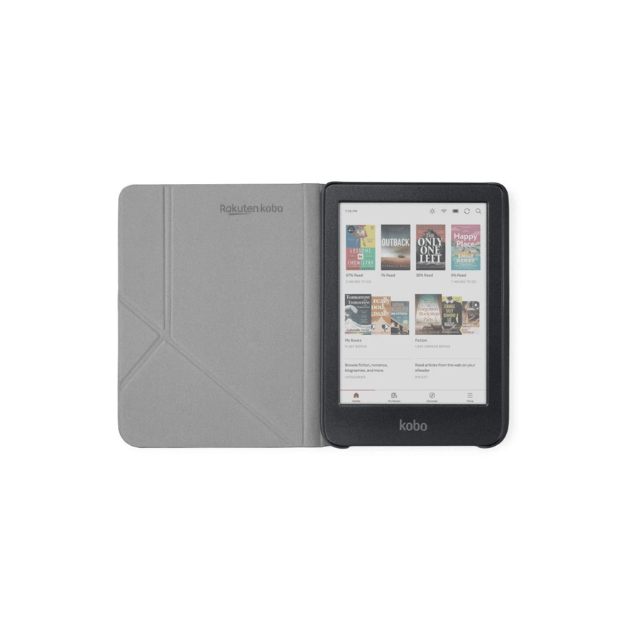 Lector e reader Kobo Clara Colour Negro con Funda SleepCover Rosado - Bestmart