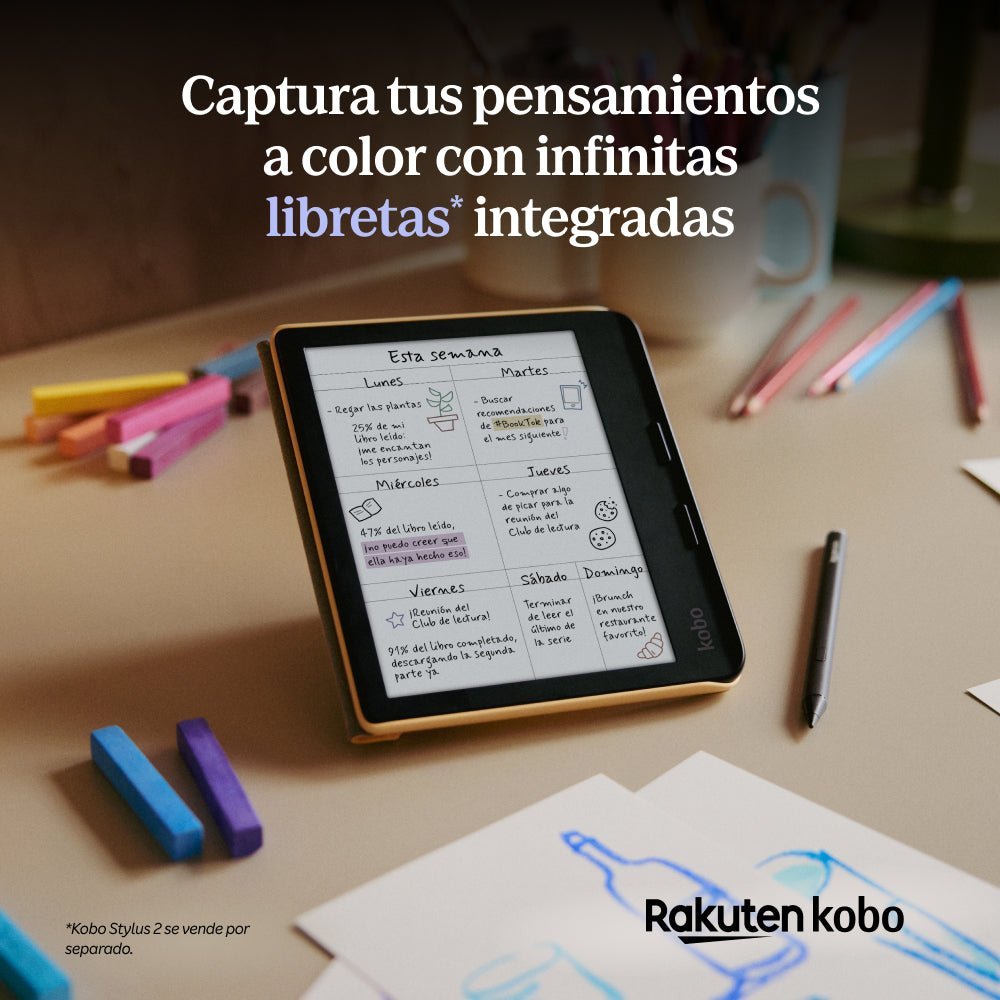 Lector E Reader Kobo Libra Colour HD 7" 32GB Blanco Open Box - Bestmart